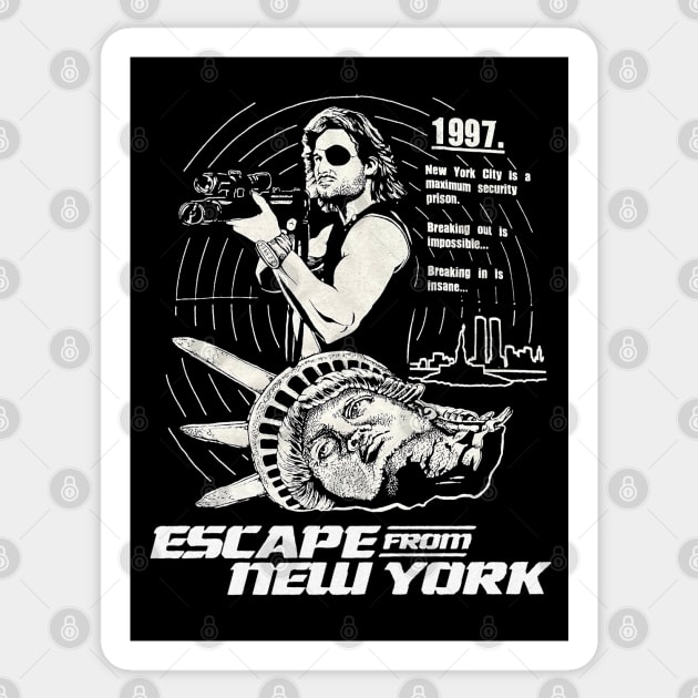 Escape From New York Sticker by CosmicAngerDesign